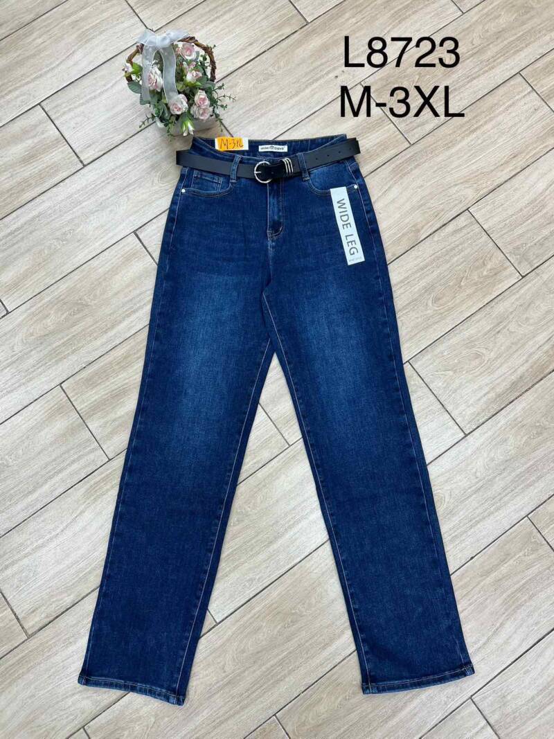 Spodnie damskie jeansy Roz M-3XL, 1 Kolor Paczka 12 szt